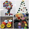 8 Colors Resin Buttons DIY-SP0003-99-5