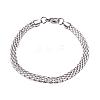 304 Stainless Steel Bracelets BJEW-D431-21-1