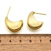 Brass Half Hoop Earrings LS-EJEW-H104-18G-3