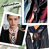 2Pcs 2 Colors Leather & Alloy & Synthetic Turquoise Scarf Clips AJEW-CL0005-24B-5