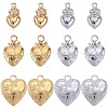 12Pcs 6 Styles Ion Plating(IP) 304 Stainless Steel Charms STAS-SC0008-82-1
