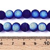 Frosted Transparent Glass Beads Strands LS-GLAA-T032-T8mm-MBB15-4
