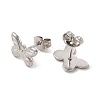 Non-Tarnish 304 Stainless Steel Butterfly Stud Earrings for Women EJEW-I281-15P-2