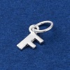 925 Sterling Silver Letter Charms STER-C012-01S-F-2