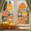 Halloween Pumpkin Rainbow Prism Electrostatic Window Stickers PW-WG6E5D3-01-1