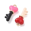 Alloy Enamel Pendants FIND-B069-06B-2
