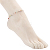 Glass Beaded Multi-strand Anklets AJEW-AN00428-4