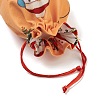 Christmas Theme Rectangle Cloth Bags with Jute Cord LS-ABAG-P008-01D-4