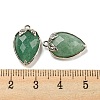 Natural Green Aventurine Faceted Pendants G-M431-06P-13-3