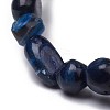 Natural Kyanite/Cyanite/Disthene Stretch Beaded Bracelets BJEW-K213-72-3