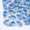 Transparent Glass Charms X-GLAA-T007-11B-1