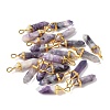 Natural Charoite Pointed Pendants X-G-G902-A03-3