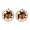 304 Stainless Steel & Embroidered Pendants SA-CBA1ED9-02G-1