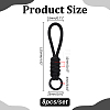 8Pcs Polyester Knitting Wrist Lanyard Hand Mobile Straps AJEW-ME0002-52-2