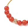 Natural Carnelian Beaded Bracelets for Women BJEW-JB12961-3