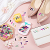 240Pcs 12 Colors Flat Back Glass Rhinestone Cabochons GLAA-GA0002-15-4
