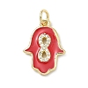 Brass Micro Pave Cubic Zirconia Pendants LS-KK-H255-09G-04-1