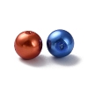 Baking Paint Pearlized Glass Pearl Round Bead Strands X1-HY-Q004-8mm-M-3