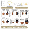 DIY Mixed Shapes Wood Dangle Earring Making Kits DIY-GA0002-63-2