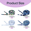 4Pairs 4 Colors Camouflage Color Polyester Shoelaces FIND-TA0010-23-6
