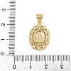 Brass Micro Pave Cubic Zirconia Pendants KK-P323-11C-G02-3