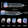 5 Pairs 5 Colors Gradient Organza Shoelaces AJEW-SP0003-10-2