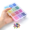 2016Pcs 12 Colors Transparent Acrylic Beads TACR-YW0001-61-5