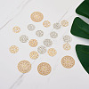 Brass Filigree Joiners Links KKC-FW0001-02-3