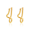 Elegant Stainless Steel Twisted Line Earrings for Women's Daily Wear XR8654-1-1