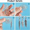  16Pcs 4 Style Tibetan Style Alloy Big Pendants FIND-NB0002-36-7