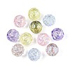 UV Plating Transparent Acrylic Beads TACR-N020-02-1