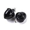 Natural Obsidian Pendants G-Q172-08P-02-2