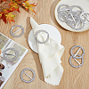 400Pcs Resin Ribbon Buckles RESI-WA0001-01-3