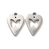 304 Stainless Steel Charms STAS-M089-53P-1