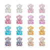 80Pcs 8 Colors Transparent Acrylic Pendants MACR-PJ0001-07-2