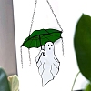 Umbrella Ghost Acrylic Hanging Suncatchers PW-WG55991-03-1