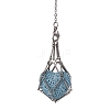 Tarnish Resistant 201 Stainless Steel Pouch Dowsing Pendulums PALLOY-JF02505-03-3