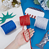 3 Rolls 3 Colors Polyester Braided Cord OCOR-PH0006-31C-3