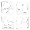 Acrylic Earring Handwork Template TOOL-WH0152-024-1