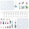 DIY Butterfly Charm Pendant Silicone Molds for DIY Earring Making DIY-YW0009-43-1