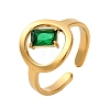 304 Stainless Steel Adjustable Cuff Rings for Women RJEW-B126-06G-01-4