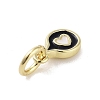 Rack Plating Brass Enamel Charms KK-M293-40G-01-2