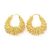 Rack Plating Brass Wire Wrap Hoop Earrings for Women EJEW-D059-17G-1