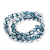 Transparent Glass Beads Strands GLAA-F114-02B-14-2