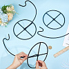 Iron Ornament Display Stands ODIS-WH0025-228B-EB-3