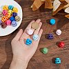 30Pcs 15 Colors Plastic Cord Locks FIND-WR0012-47-3