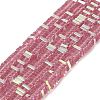Electroplate Glass Beads Strands GLAA-B023-01A-17-1