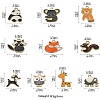 50Pcs 10 Styles Alloy Enamel Pendants ENAM-CJ0005-35-7