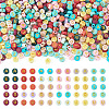 500Pcs 5 Colors Opaque Acrylic Beads OACR-TA0003-87-1