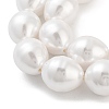 Electroplated Shell Pearl Beads Strands BSHE-H110-01-03-4